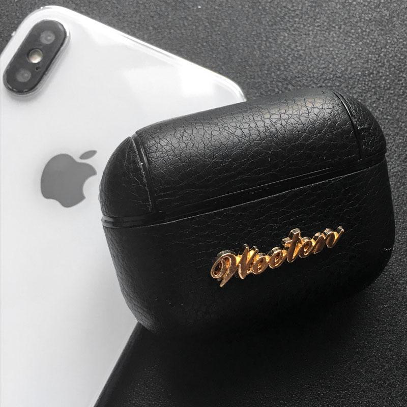 Weeten PU kožený kryt pro Airpods Pro Bluetooth Headset PC kryt pro Airpods Pro příslušenství