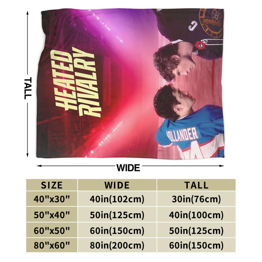 Heated Rivalry Knitted Blankets Fleece Canadian Sports Romance Super Soft Throw Blankets for Bedroom Sofa Bedspread