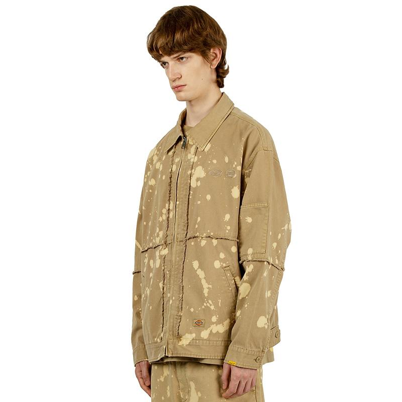 Dickies X Randomevent Collaboration Splatter Casual Jacket Men Jacket Sand DK009728CH1
