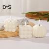 Magic Bubble Candle Light Battery Operated Flickering Flameless LED Square Pumpkin Fake Candle for Festival Party Atmosphere