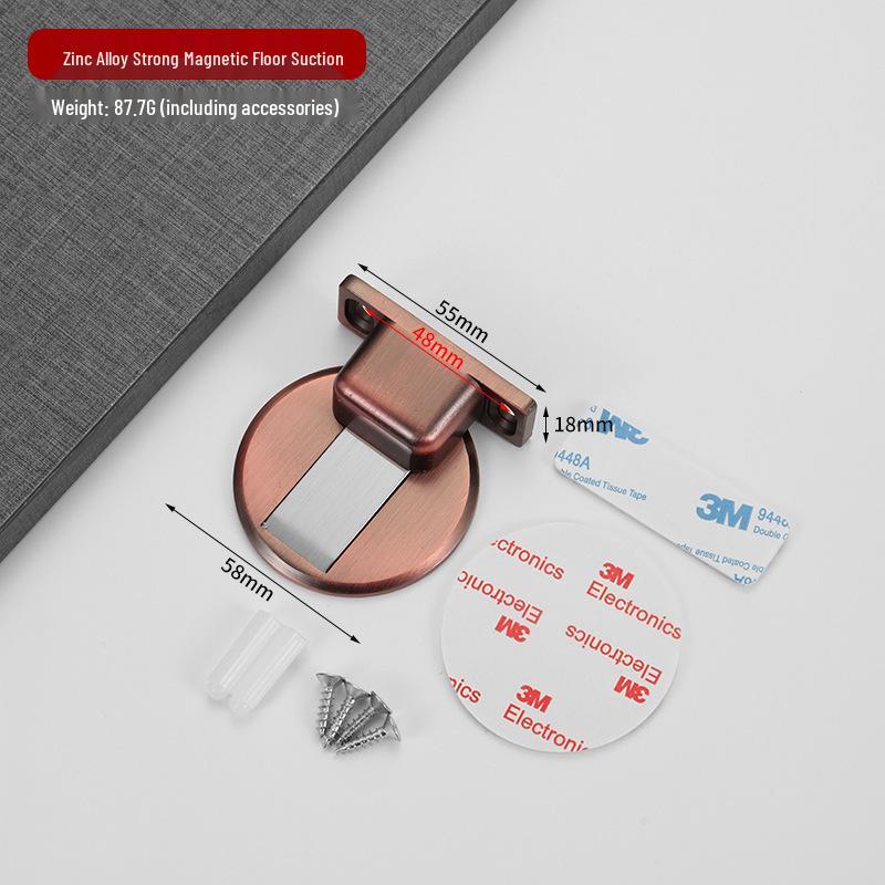 Zinc Alloy Strong Magnetic Anti-Collision Mute Door Stopper for Indoor Use