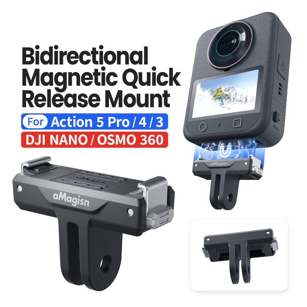 Adaptor magnetic cu eliberare rapidă pentru DJI Osmo Nano/Osmo 360/Action 5Pro 4 3