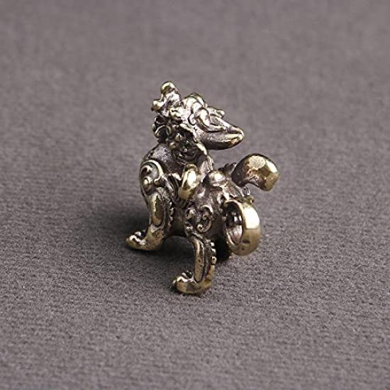 Mini Copper Kirin Feng Shui Dragon Interior Entryway Lucky Feng Shui Business Money Wealth Luck Figurine, Item, Figurine, Decoration, Charm, Charm,