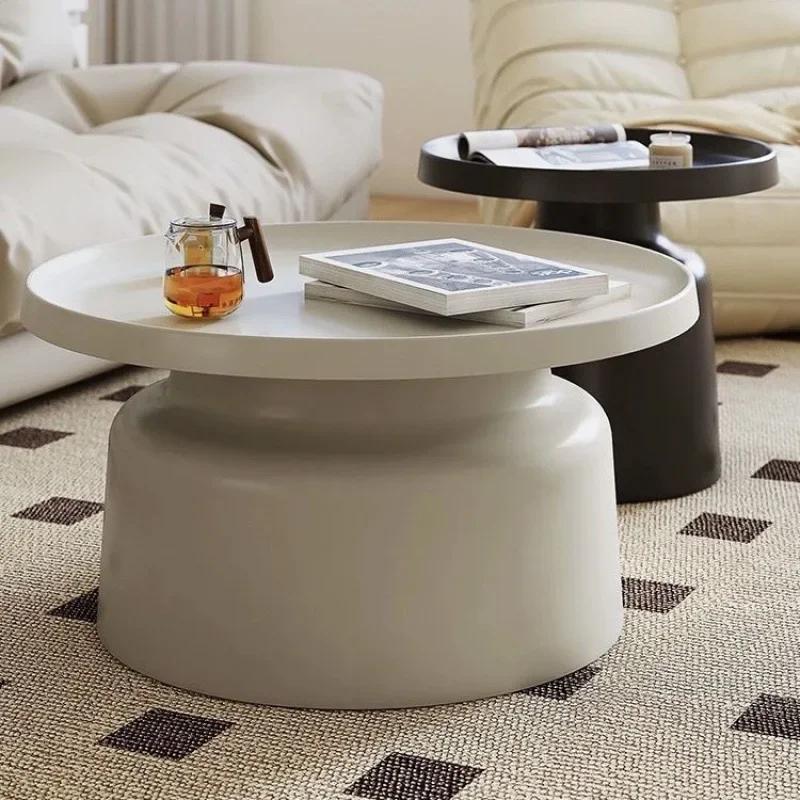 Set Round Coffee Table Nordic Center Modern Luxury Coffee Tables Folding Metal Coffee Tables Storage Mesas Furniture GPF40XP