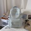 Fashion Korean version backpack large capacity letter trendy cool versatile casual backpack Harajuku junior high school college student schoolbag