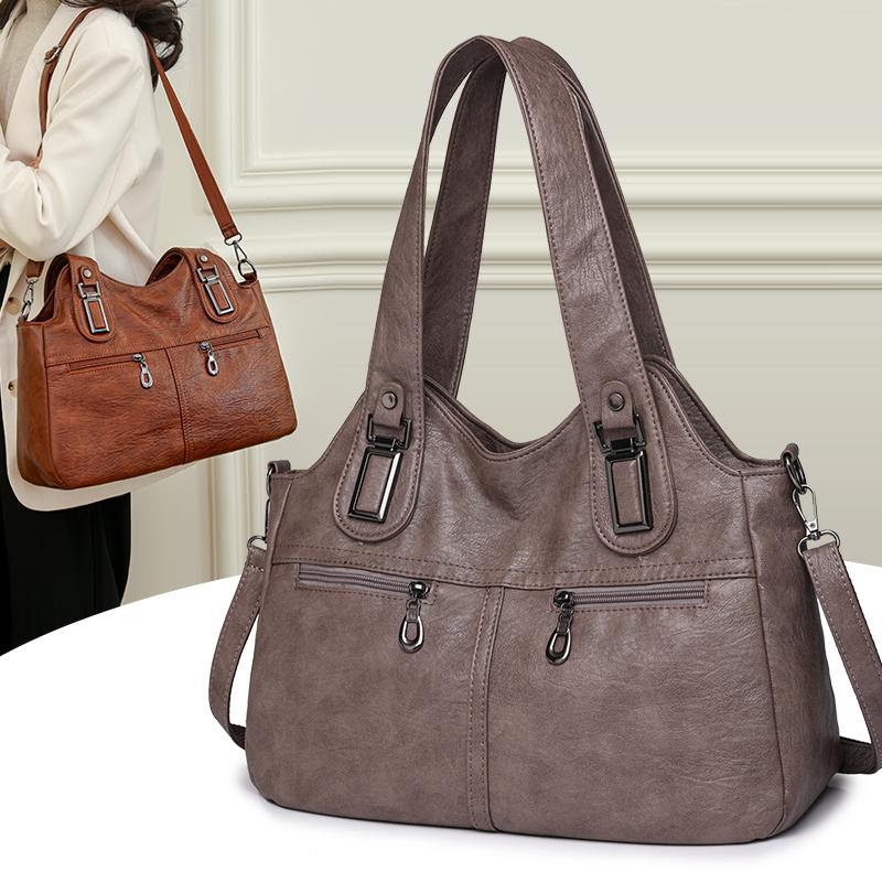 Casual Tote Bag Luxury Leather Handbags Women Bags