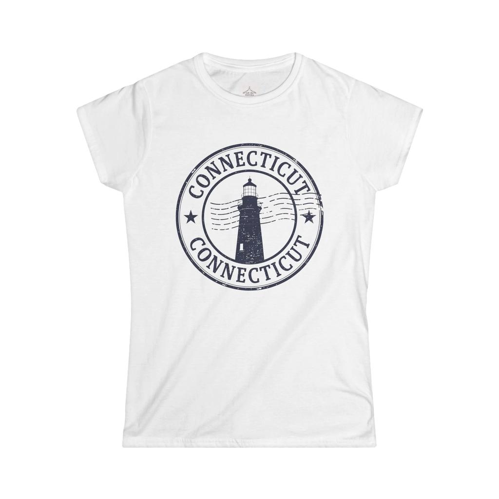 Connecticut Lighthouse Women's Tee, Casual Wear, Travel Shirt, Souvenir Gift,