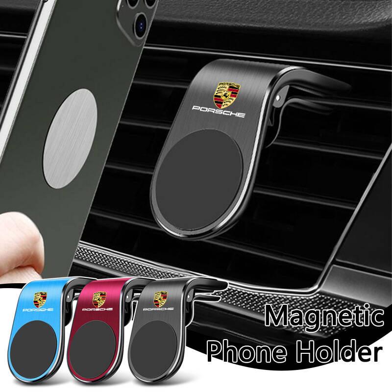 Car Magnetic Phone Holder Air Outlet Mobile Phone GPS Stands For Porsche Cayenne Panamera Macan 911 718 Boxster Cayman 918 Pajun