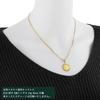 K24 Pure Gold Coin Pendant Top Crown Cut Kihei Frame K18 Engraved [SPERANZA] 1/25oz 2-sided