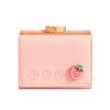 Süße kleine Leder-Taschengeldbörse für Damen Fruchtmuster Bifold Münzbörse Damen Mini Kurze Geldbörse Geldkartenhalter Clutch Bags
