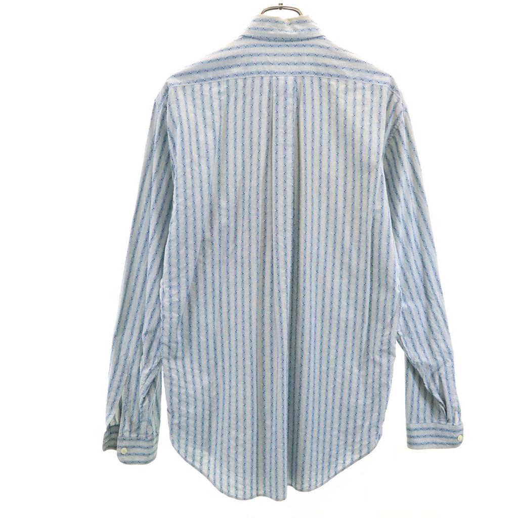 Emporio Armani 90s Old Stripe All-over Pattern Long sleeve shirt Men's Used