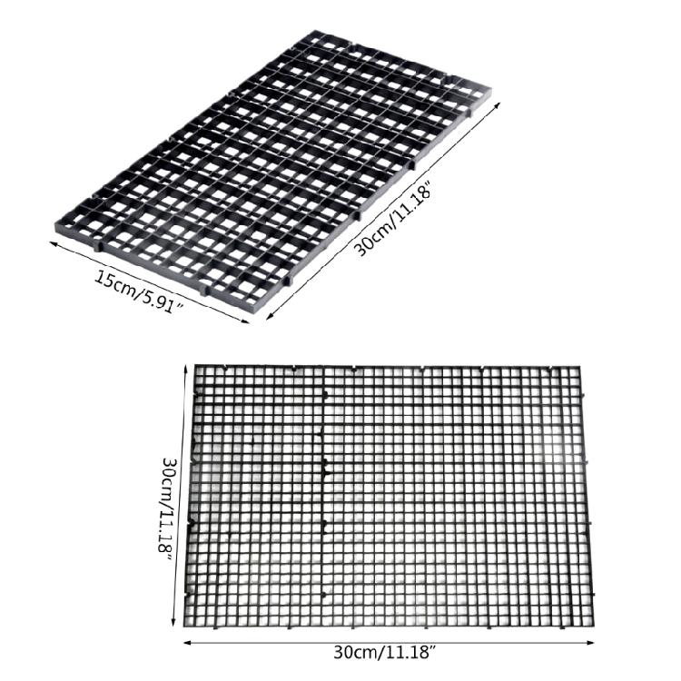 Fish Tanks Divider Filter Bottom Filtration Pad 6PCS Grids Aquariums Supplies