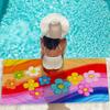 Microfiber Beach Towel Exquisite Prints Thin Quick Dry Absorbent Oversized Towel for Beach Swimming Camping Yoga Bath Sports