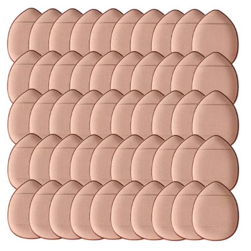 Paquete de 50 mini aplicadores de polvera para la punta del dedo set aplicador básico de precisión para corrector almohadilla para el dedo