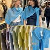 Knitted Hollow Out Shawl, Lightweight Breathable Neck Scarf Wrap for Women