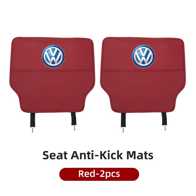 ear1 Car Anti-kick Pad Auto Seat Back Organizer Storage Bag For VW Golf Jetta Passat mk4 mk5 mk6 CC Golf 5 7 Tiguan Scirocco Sagitar