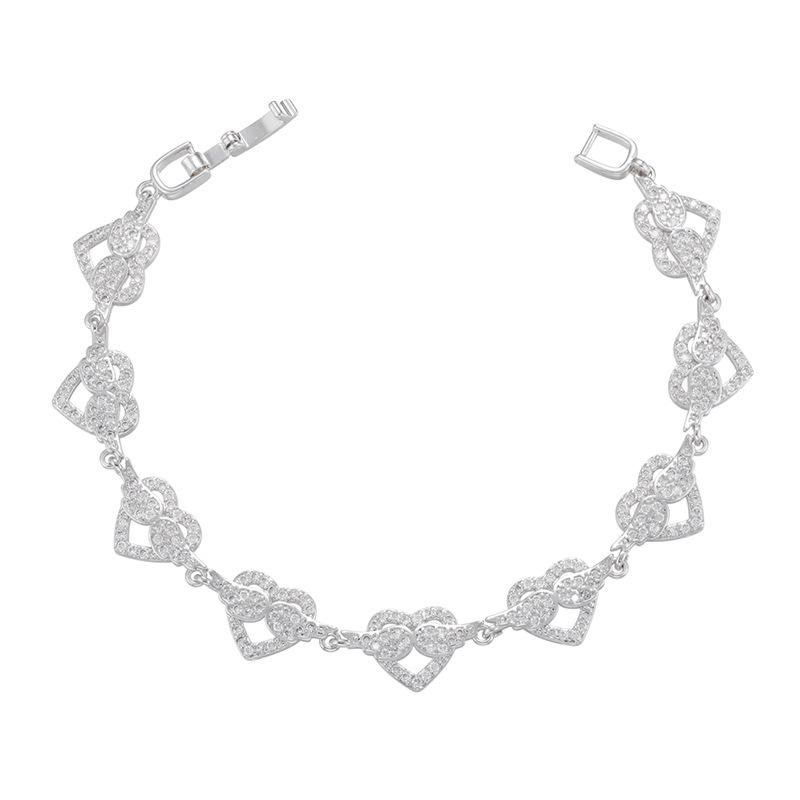 Mikro-Inlay Zirkon Armband, Wind Voll Diamant Armband, Schmetterling Liebe Weizenähre Geometrisches Muster Armband Vl167