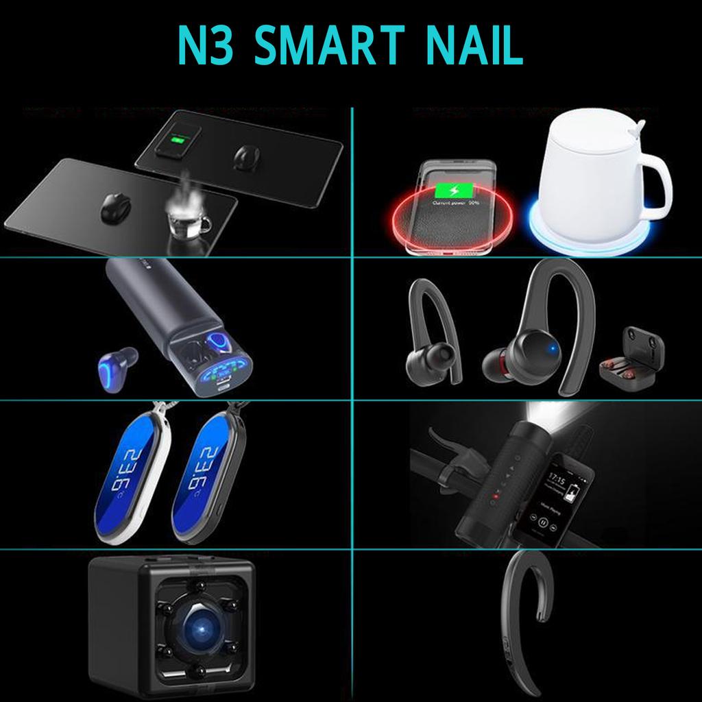 Smart Nagelchip N3 Smart Nagelchip Weich Hautfreundlich Flexibel Smart Nagelaufkleber Eingebauter Chip Smart Devices für Männer Frauen