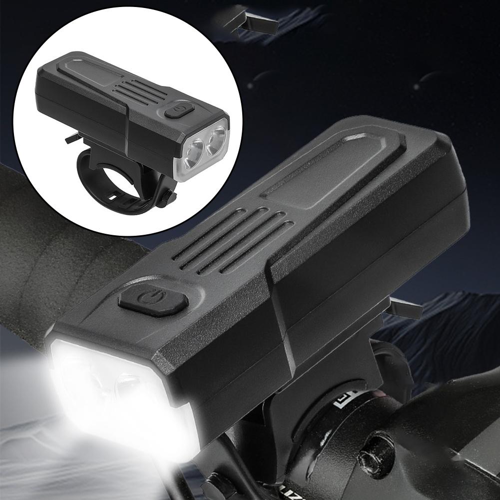 USB C Rechargeable Bike Light Dual LED 3 Modes Flash Medium Strong Toolless Attach Compact Waterproof For Night Cycling