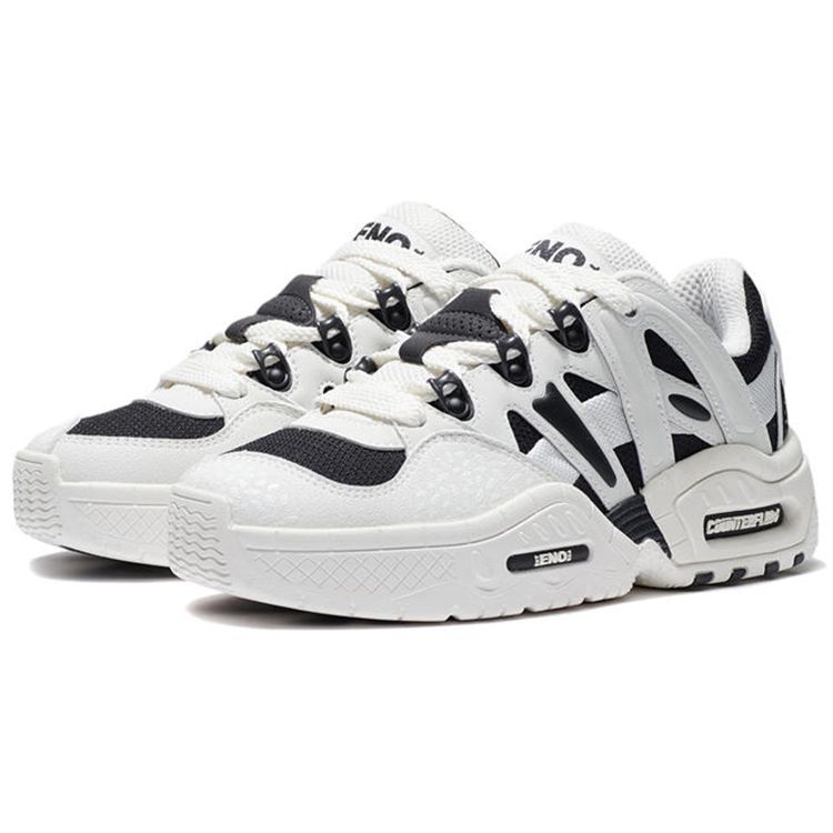 Li Ning CF Yu 2.0 Thick Sole Height Increasing Cushioning Rebound Versatile Bread Shoes Low Top Sports Casual Shoes Women Sneaker AGCS070-1
