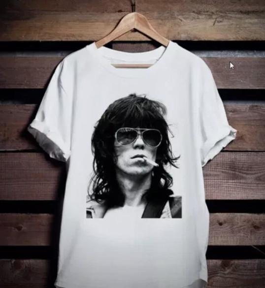 Новая футболка Keith Richards Rock N Roll Винтажная Музыка Унисекс Футболка XXXXL