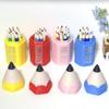 10/12Pcs Kid Pretend Play Toy Dollhouse Miniature Colored Pen Mini Pencil School Supplies Model Doll House Accessories