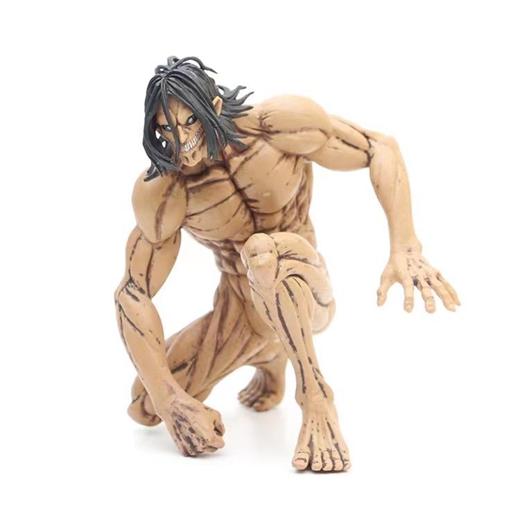 Attack On Titan Figure Kneeling Standing Muscle Eren Ornament Ancestor Giant Eren Figure Model Ornament