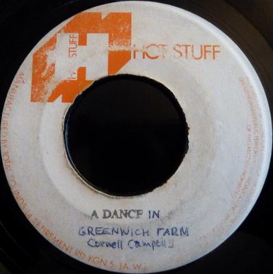 7inch Record CORNELL CAMPBELL / KING TUBBY & THE - A Dance In A Greenwich Farm / A Dan None Hot Stuff Jamaica Reggae, Ska & Dub Used