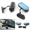 2pcs F1 Style Car Blind Spot Side Mirror Rearview Mirror Universal Glossy Black