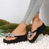 Fashion Holiday Beach Summer Shoes For Women Open Toe Flatform Wedge Casual Slippers Cake Thick Sole Cushion Sandal Pinch Toe Shoes
