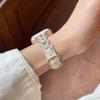 Diamond Leather Watch Straps For Apple Watch Ultra 49mm Metal Bracelet 45 44 41 38 40 42 46mm Women Jewelry Wristband for iWatch S11 10 9 8 SE3 Correa