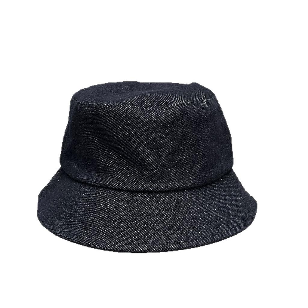 Commuter Versatile Dark Blue Washed Denim Fisherman Hat Children Summer Sun Protection Denim Hat Basin Hat Tide