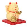   Cat Waving Arm Vivid Lovely Chinese Cat Solar Fortune Cat Statue Decoration for Decorating Front Desk Car Business Openings