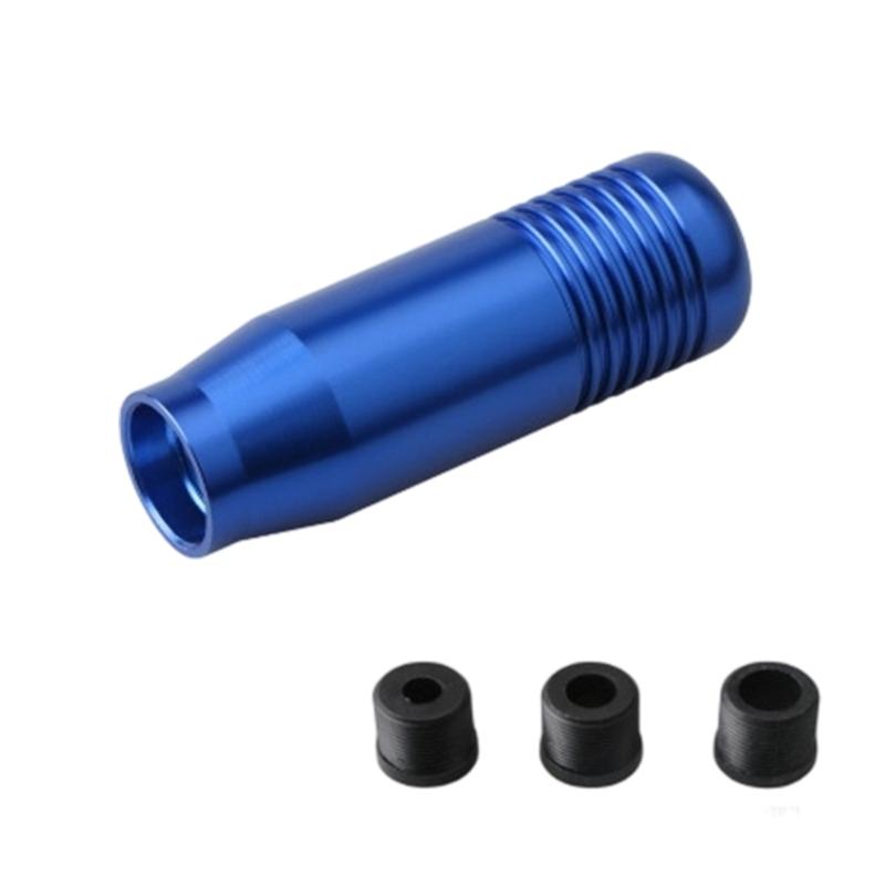 Aluminum Gear Lever Knob for Manual Cars, 8.5 cm Interior Handle with Tapered Form and Grip Line Detail for Use