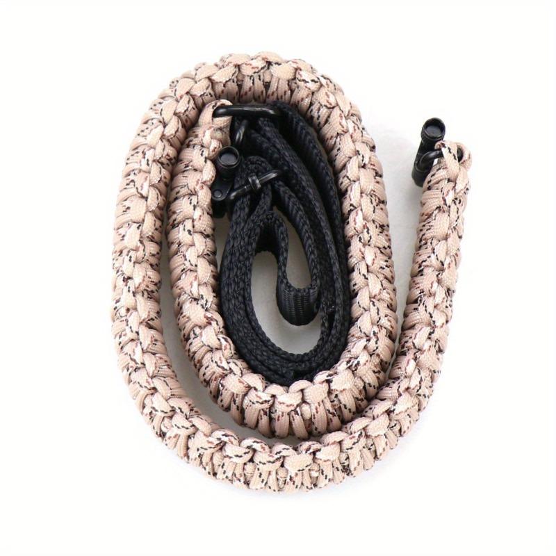 Shotgun Sling 550 Paracord Rifle Sling with Tri-Lock Swivel Adjustable Length 2 Point Sling Rifle Paracord Strap for Outdoor