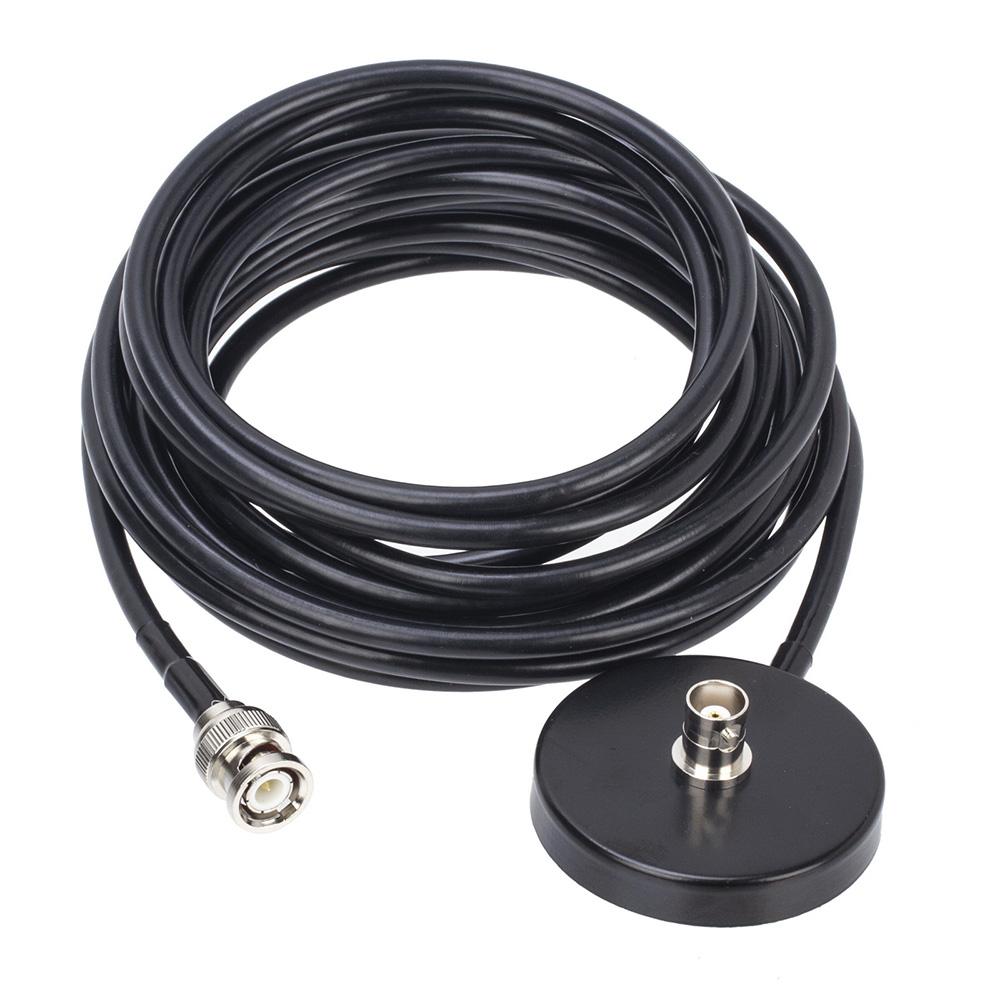 27MHz BNC Male PL259 Connector Radio Antenna w/ 5m Coaxial Cable Magnetic Base