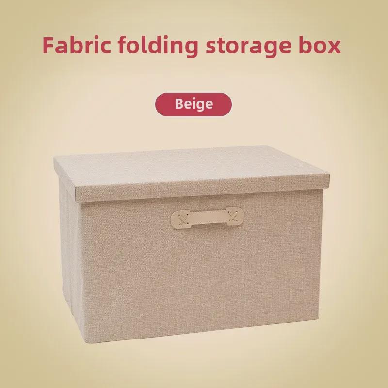 

Большой складной ящик для хранения из ткани Оксфорд с крышкой — настраиваемый и удобный для домашнего использования Small 32*24*18cm