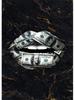Gold Lips Canvas Painting Graffiti Style Poster Dollar Art Prints Bedroom Wall Decoration Murals For Modern Home Decor Aesthetic