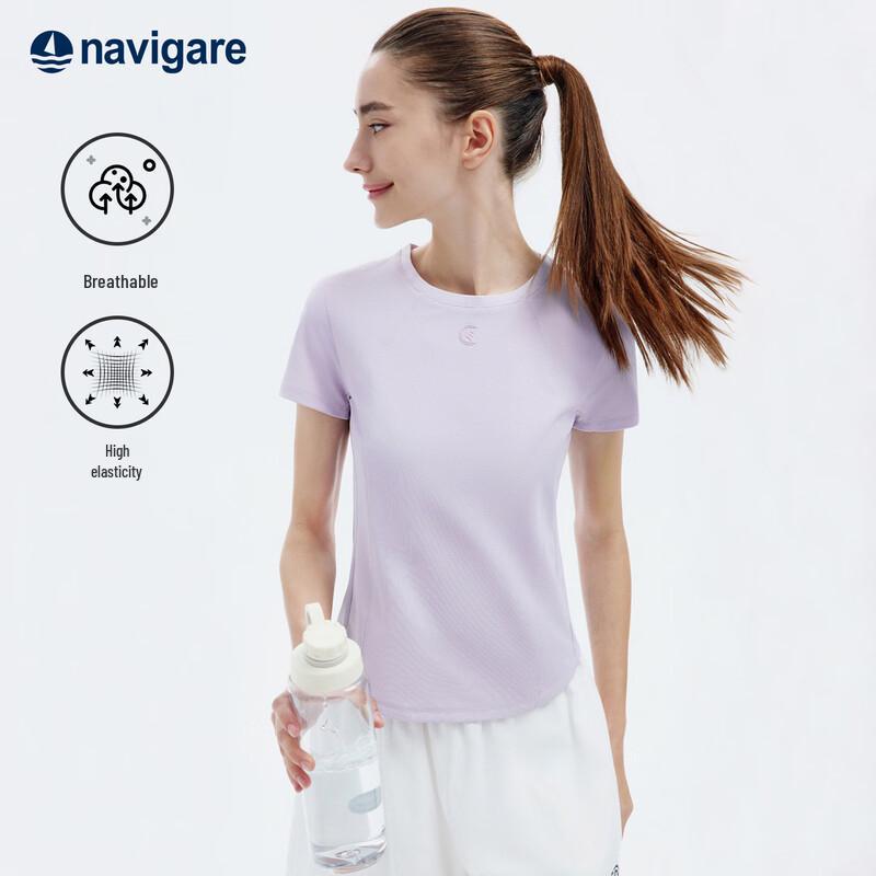 Navigare Women s Lightweight Slim Fit Short-Sleeve T-Shirt L