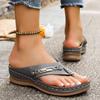 Fashion Summer Women Slippers Big Size Platform Wedges Sandals Non-Slip Open Toe Sandals Flip Flops Comfortable Beach Shoes Slides Women