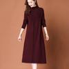 Long Sweater Women's Knee-length Autumn and Winter Dress Women's Loose Knitted Sweater Dress Pullover