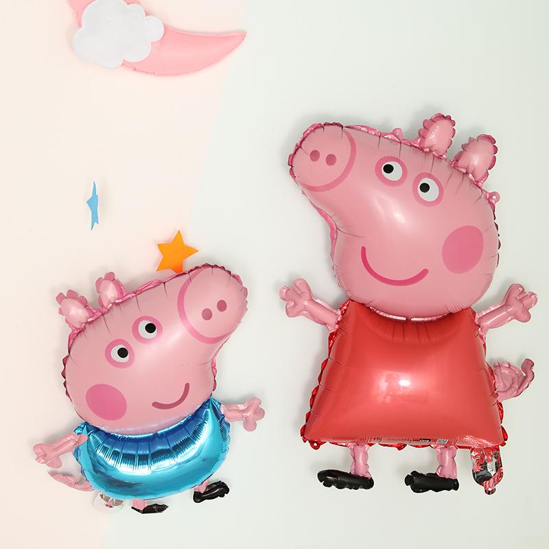Licensed Peppa Pig Aluminum Foil Happy Birthday Balloon Decoration