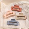 4 Pack Compact Square Claw Hair Clips Colorful Hair Accessories For Women And Girls Non-Slip Matte Jaw Clips For Thick And Thin X