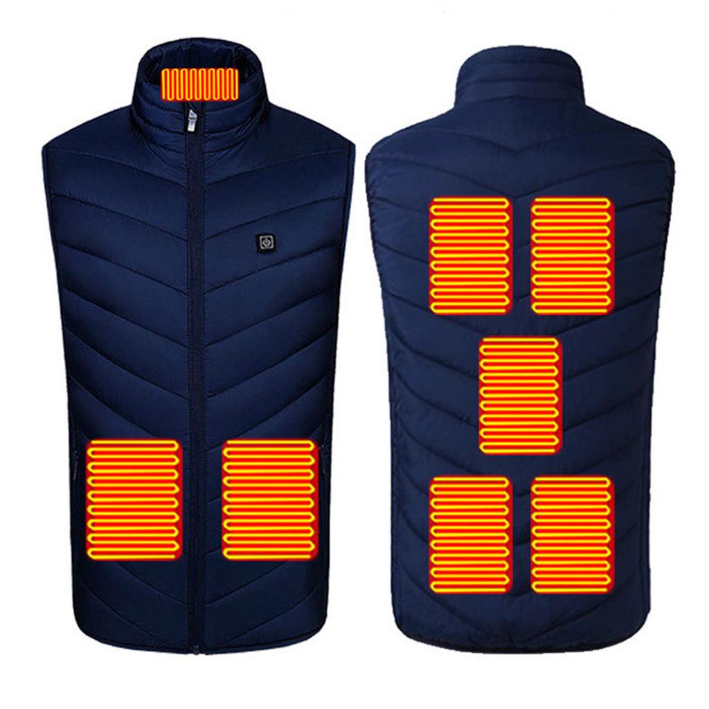 Men's And Women's Fashion Casual Warm Heated Solid Jacket Vests