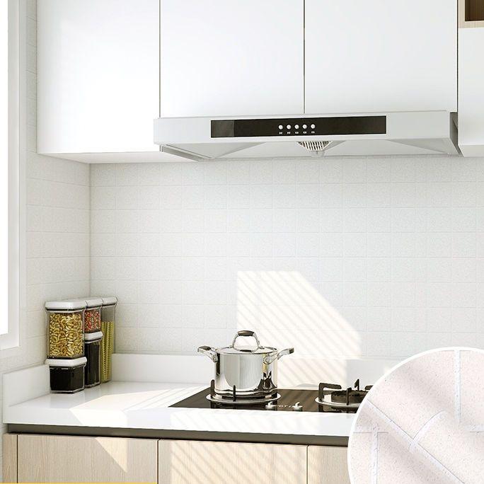Kitchen Oil-Proof Sticker Waterproof Self-Adhesive High Temperature Stove Wallpaper Toilet Bathroom Tile Renovation Wall Sticker