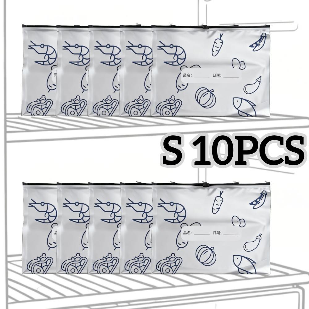 

10/60pcs Aluminum Foil Storage Bags Freezer Sealed Organizers Food Packaging Reusable Pantry Odor-Proof Bag Kitchen Essential
