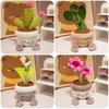 Flower Potted Plant Plush Toy Cartoon Stuffed Doll Room Decoration Gift Kids