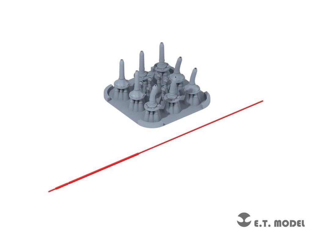 ET Model Scale Whip Antenna Set for Modern Military Vehicles Plastic Model Parts 1/35 Type.2 Russian/Soviet (8 Pieces) P35-377 (Military Vehicles)