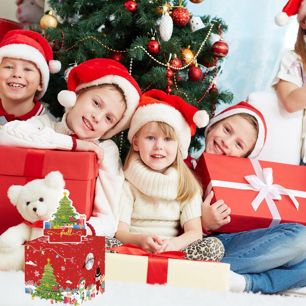 3D Christmas Candy Gift Box, Surprise Lottery Box Decoration Party Decoration Supplies Gift Box