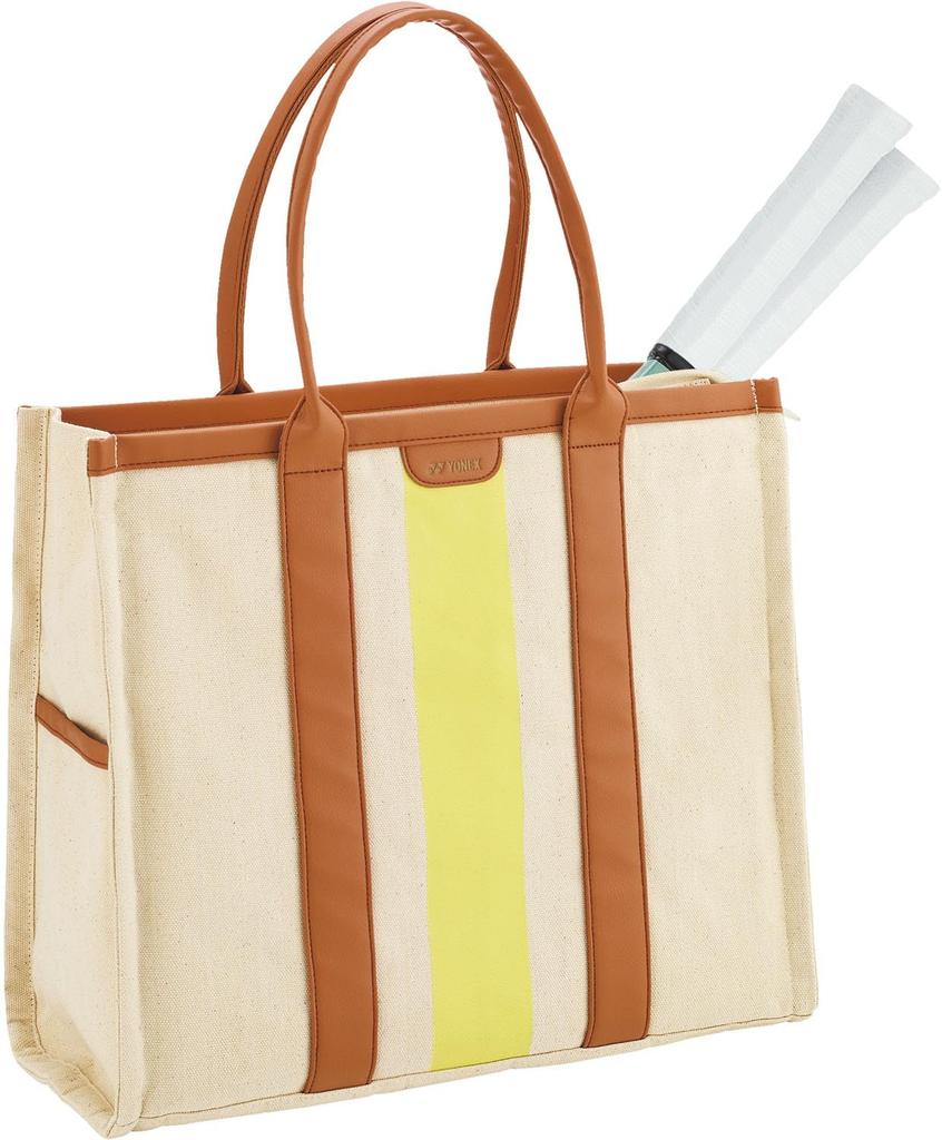 Tennis Tote Bag Hold 2 Tennis Water Repellent with Pocket BAG2551 [YONEX] (can Rackets) White/Orange